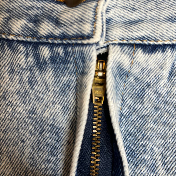 Vintage 1980's No Problem Stonewashed Denim Jean Size Women's 13/14 Skirt - Picture 3 of 7